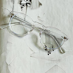 Комп'ютерні окуляри унісекс в прозорій оправі