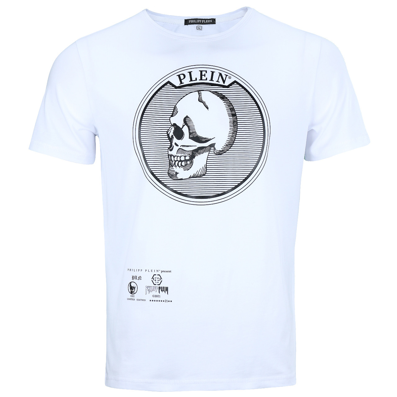Футболка чоловіча біла PHILIPP PLEIN з принтом Череп Ф-10 WHT L(Р) 21-811-020 XXL, фото 1