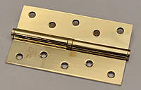 Дверна карткова петля ( накладна ) RDA 125*3*2,5 (1 підш, сталь) права Латунь полірована