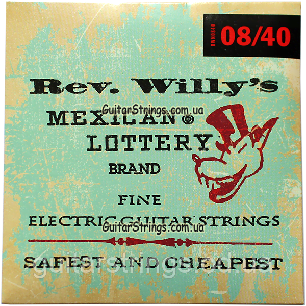 Струни Dunlop RWN0840 Rev. Willy's Mexican Lottery Billy Gibbons 8-40