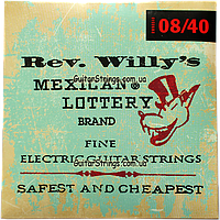 Струны Dunlop RWN0840 Rev. Willy's Mexican Lottery Billy Gibbons 8-40