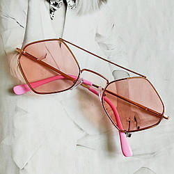 Дитячі окуляри ромби рожевий