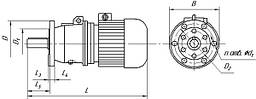 мотор-редуктор 3МП (фланець)