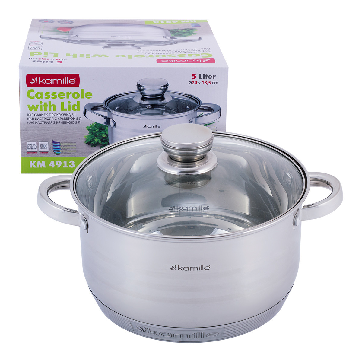 Каструля Kamille KM-4913 5.0 л