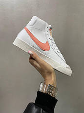 Жіночі кросівки Nike Blazer Mid 77 White Atomic Pink CZ1055-110, фото 3