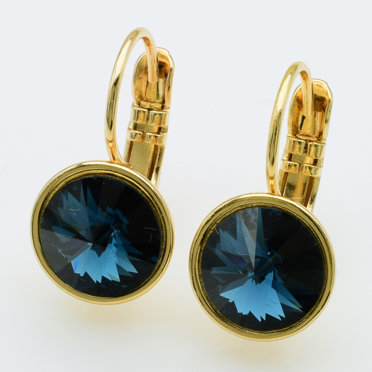XUPING Сережки Позолота 18к Камені Swarovski, Висота 1.8см, Ширина 1см