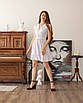 Гарне плаття "359", біле, розміри 44,46,48,50, фото 4