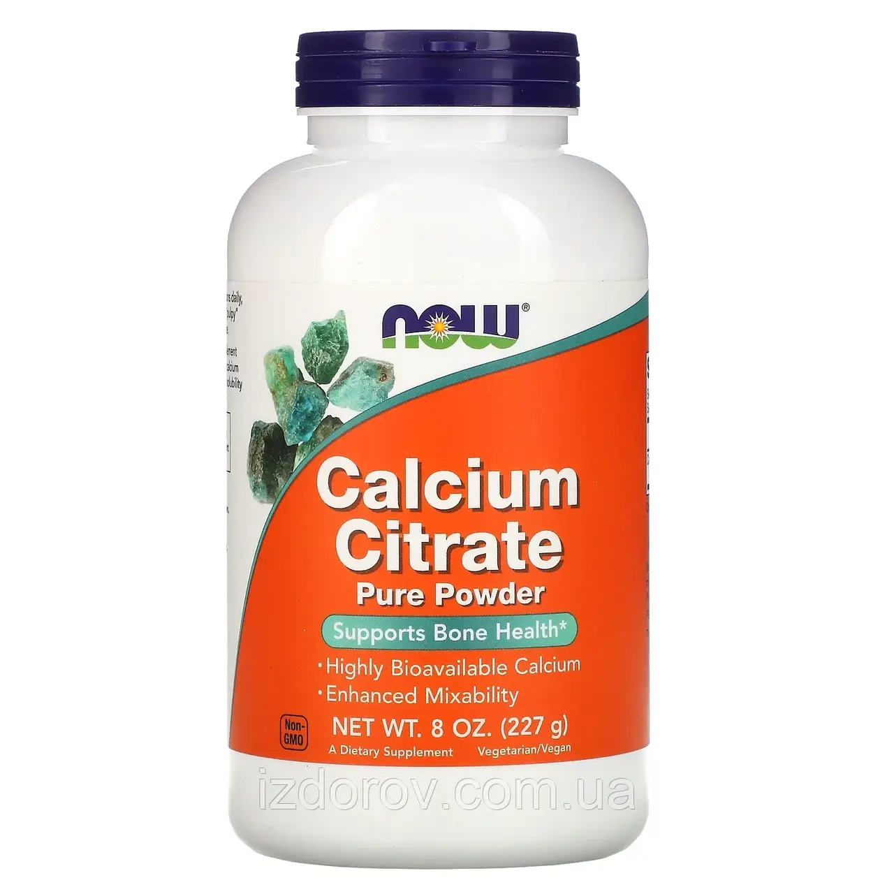 Now Foods, Цитрат кальцію, чистий порошок, Calcium Citrate, 227 г