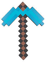 Пиксельная Алмазная кирка Майнкрафт (Minecraft) 45 см