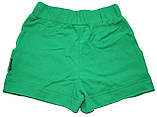 Шорти з кишенями Літо, зелені для дівчаток, ріст 98, 104, 110, 116 см, Овен, фото 3