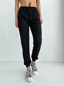 Спортивні штани жіночі джогери на гумці та манжетах (р. 42-46) 65bu618