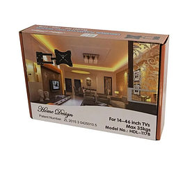 Кріплення для телевізора з поворотом, нахилом (розмір 14"- 42" ) 35 кг HDL-117B