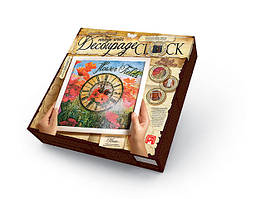 Комплект креативного творчості Dankotoys "Decoupage Clock" з рамкою