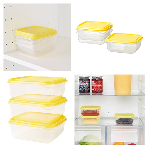 Купить Набор пластиковых контейнеров 3 шт IKEA PRUTA лоточки ...