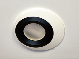 Точковий світильник під лампу MR16 вбудовуваний 160-BK-BK-A01 (чорно-білий)