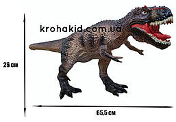 Великий динозавр Гігантозавр Gigantosaurus гумовий деталізований зі звуковими ефектами 26*65,5*17 см