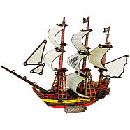 3D конструктор піратський корабель (виріб із фанери), фото 2