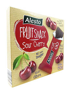 Снек Фруктовий Вишня Alesto Fruit Snack Sour Cherry 150 г Німеччина