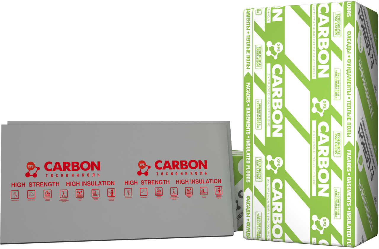 Утеплювач XPS Carbon Eco 20/600/1200