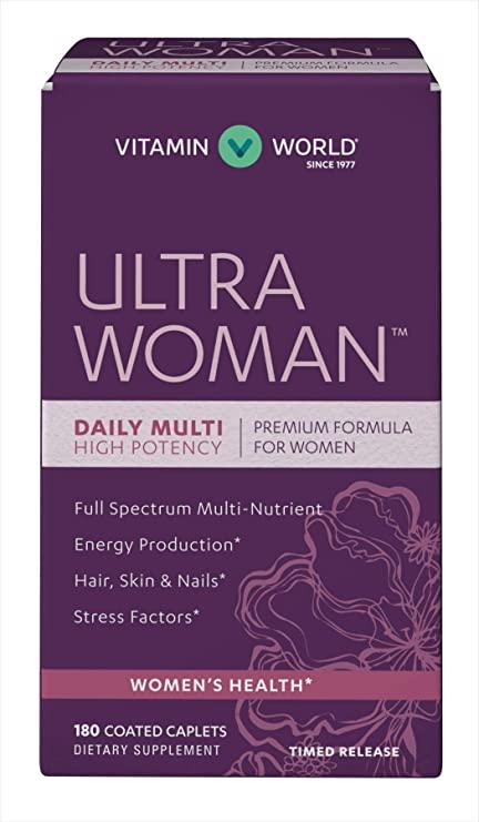 Вітаміни для жінок Vitamin World Ultra Woman Daily Multivitamins 180 капс.