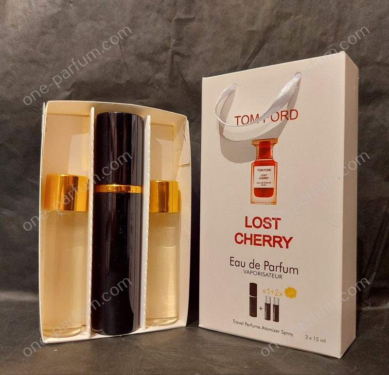 Міні парфумерія Tom Ford Lost Cherry (Том Форд Лост Черрі) + 2 запаски, 3x15 мл (Упаковка від іншого парфума!)