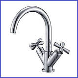 Змішувач для кухні двохвентильний округлений Haba Sentosa 011-U (HB0362), фото 3