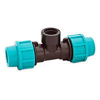 Трійник затискний 20х1/2" з внутрішньою різзю ПДН STR Україна