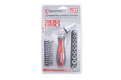 Викрутка Intertool реверсивного Pro 21 од. (VT-3360)