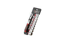 Набір інструменту на планці Intertool 3/8" x 12 од. Storm (ET-8013)