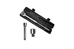 Ключ динамометричний Intertool 1/2" x 28-210 Н/м з перехідником 3/8" (XT-9007)