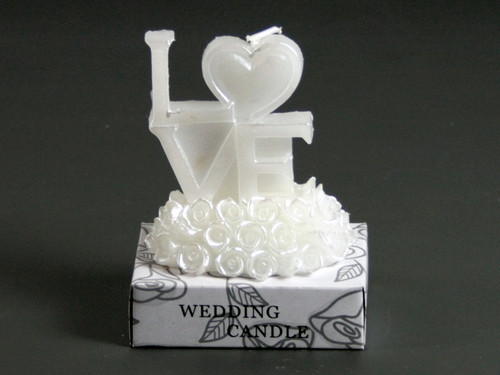Свічка весільна LOVE / Свічка весільна LOVE 6x6x4 см