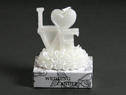 Свічка весільна LOVE / Свічка весільна LOVE 6x6x4 см