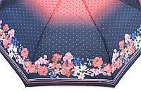 Жіноча парасолька з квітами та горошком