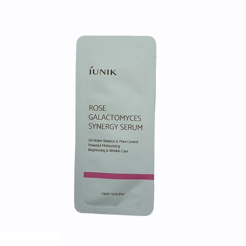 Iunik Rose Galactomyces Synergy Serum Сиворотка з рожевою водою і екстрактом галактимисіса (пробник)