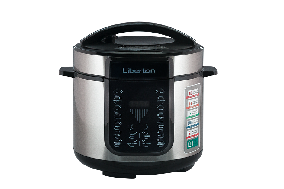 Мультиварка-скороварка LIBERTON LPC-5918 (900Вт, 5л, 18прог, Німеччина), фото 1