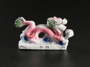 Фігурка Фарфорова Дракон з Жечужіной Рожевий / Фігурка Фарфорова Дракон з Жечужіной Рожевий 11x5x2 см, фото 1