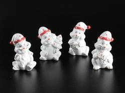 Фігурка Фарфорова Дракон-Дід Мороз Набір / Фігурка Фарфорова Дракон-Дід Мороз Набір 7x5x5 см