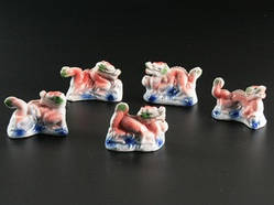 Фігурка Фарфорова Дракони Червоні Набір / Фігурка Фарфорова Дракони Червоні Набір 6x4x3 см