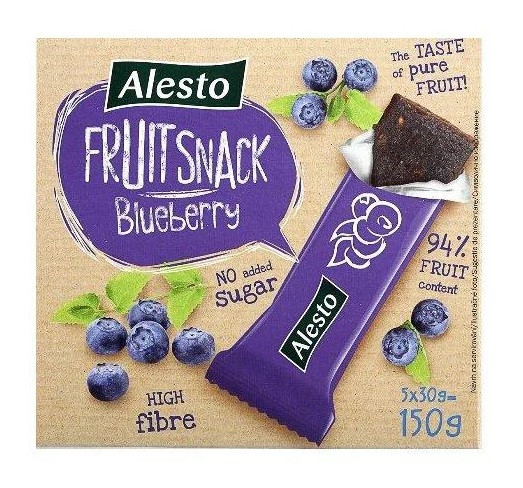 Снек Фруктовый Черника Alesto Fruit Snack Blueberry 150 г Германия - фото 5 - id-p1425173182