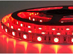 Світлодіодна стрічка CR SMD 2835-60 12 вольт в силіконі червона