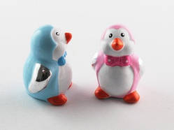 Фігурка керамічна Емаль Пінгвін/ Набыр 2шт / Фігурка керамічна Емаль Пінгвін/ Набыр 2шт 5x3x3 см