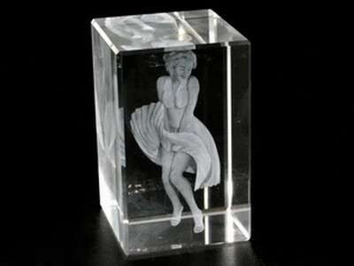 Голограма кришталева. Мерлін Монро / Голограма кришталева. Мерлін Монро 8x5x5 см, фото 1