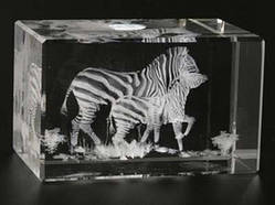 Голограма кришталева. Зебри / Голограма кришталева. Зебри 8x5x5 см