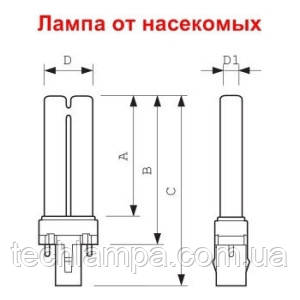 Лампа до знищувачу BL PL-S 9W Philips