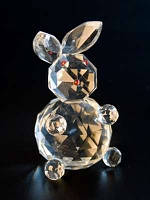 Фігурка кришталева. Заяц Вушка у бік / Фігурка кришталева. Заяц Вушка у бік 11x6x6 см