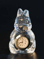 Фігурка кришталева. Заяц з Годинником / Фігурка кришталева. Заяц з Годинником 7x4x3 см