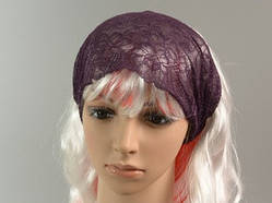 Пов'язка для волосся / Мереживо Бордо / Пов'язка для волосся / Мереживо Бордо 15 см