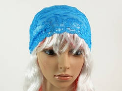 Пов'язка для волосся / Мереживо Блакитний / Пов'язка для волосся / Мереживо Блакитний 15 см