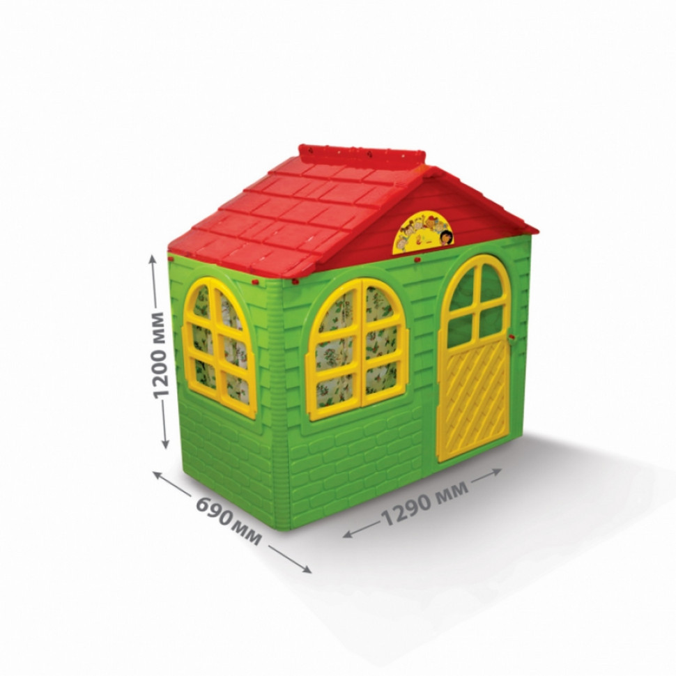 Детский игровой пластиковый домик со шторками ТМ Doloni 02550/13 маленький - фото 2 - id-p1425202013