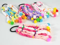 Гумка для волосся Пушинка Різні кольори Довгі / Гумка для волосся Пушинка Різні кольори Довгі 18x6x1 см